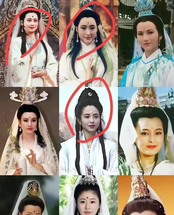 你觉得谁扮演的观音无人超越？
图一西游记的观音是印象最深的了，也比较庄重。
但图