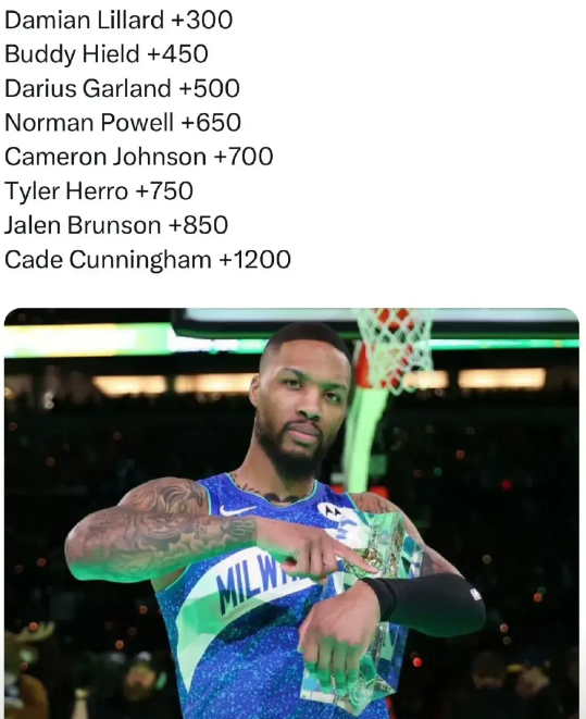 利拉德或再度成为本届全明星的三分球大赛冠军！！！

一年一度的全明星三分球大赛又