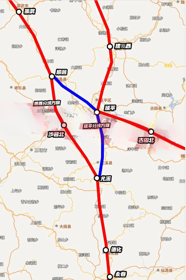 昌福厦高铁有望引入三明城区！

昌福厦高铁设计时速350km/h，原设计方案是在