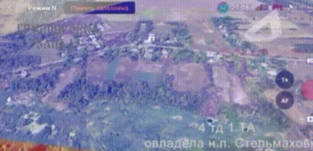 库皮扬斯克方向，俄西部军区部队在斯泰尔马霍夫卡村庄西部升起了俄罗斯国旗！此前俄军