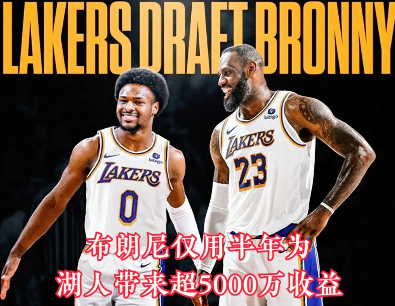 湖人为什么给布朗尼一份4年790万的合同，正是看中他所带来的流量和商业价值。4年