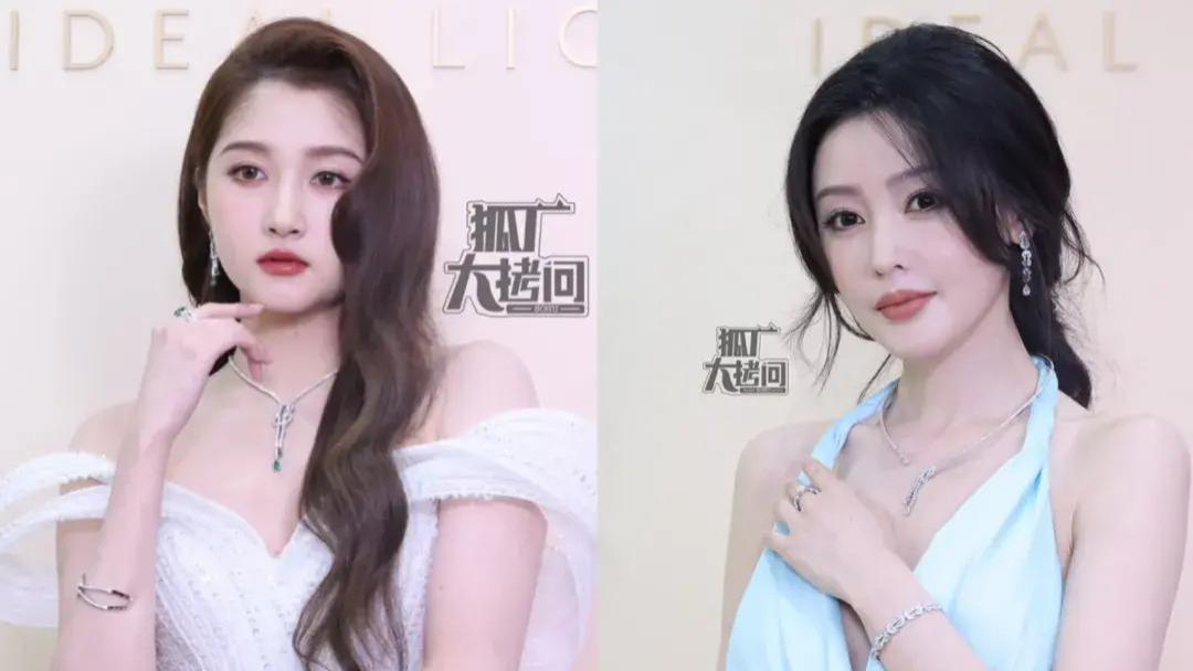 当27岁关晓彤和33岁张天爱同框，我才彻底明白，女人微胖真的很有福相。