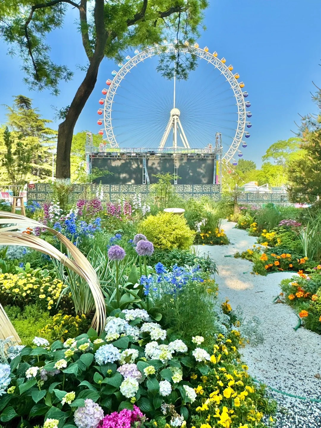 北京公园已经卷到next level了。。。
五一假期在天坛旁边的龙潭中湖公园
