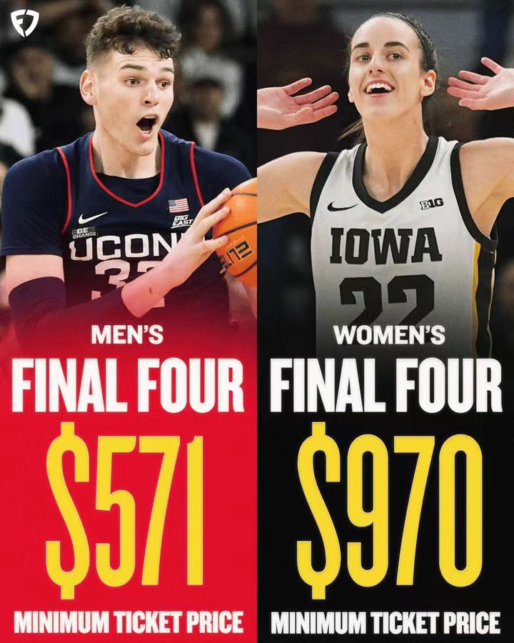 今天媒体FanDuel更新了社交媒体，晒出了NCAA四强赛的最低票价。
NCAA