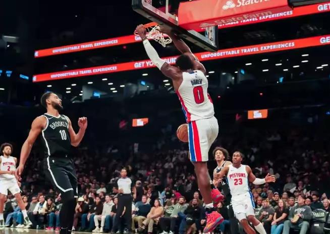 刚刚结束！篮网主场92-106不敌活塞，崔永熙未登场，一战彻底认清5个现实；
