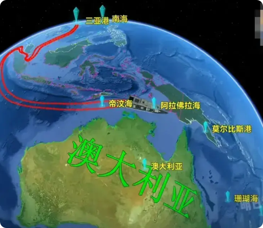 12架侦察机集体失明！中国舰队24小时贴身澳本土竟零发现  
055大驱带着导弹