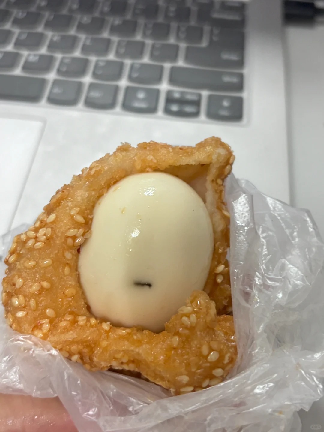 谁发明的吃法
想啊 特别是茶叶蛋很咸 配着麻团吃 香死了
麻团我是不吃的 麻团配
