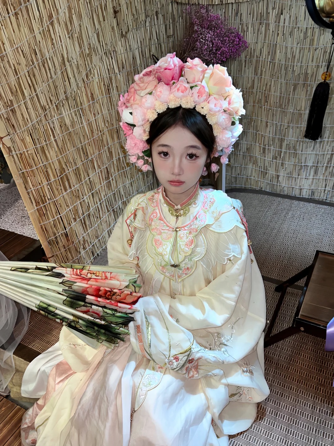 就在佛山！！佛山也有簪花啦！
簪花真的超级好看 一套服装➕簪花才108
性价比拉