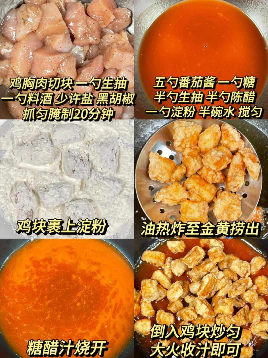 🍗 一口惊艳的糖醋鸡块，好吃到停不下来 🍗
哈喽呀，亲爱的集美们😘！今天我