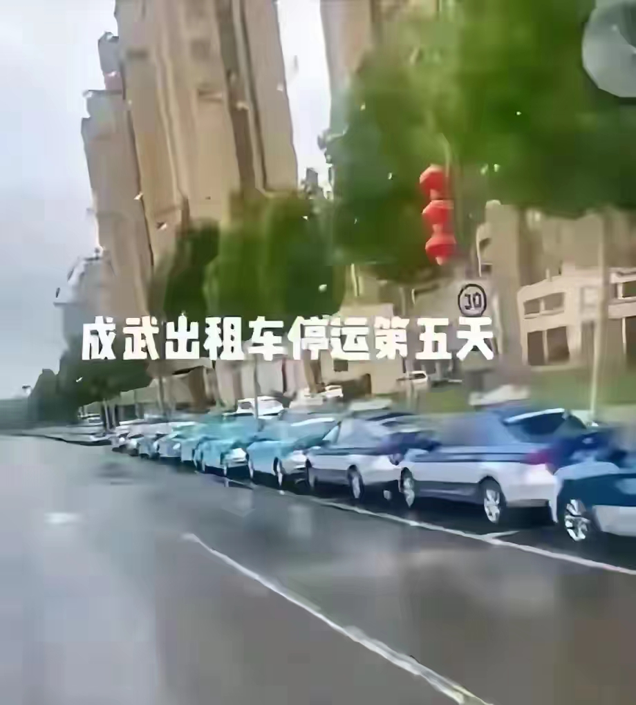 武汉出租车选择了一种作死的方式对抗时代的进步——罢工！！！
集体罢工确实是在给压