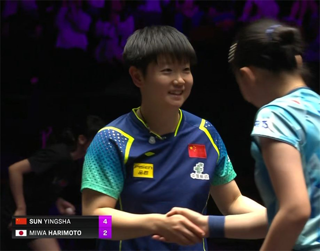 孙颖莎格局大！让球迷为张本美和鼓掌