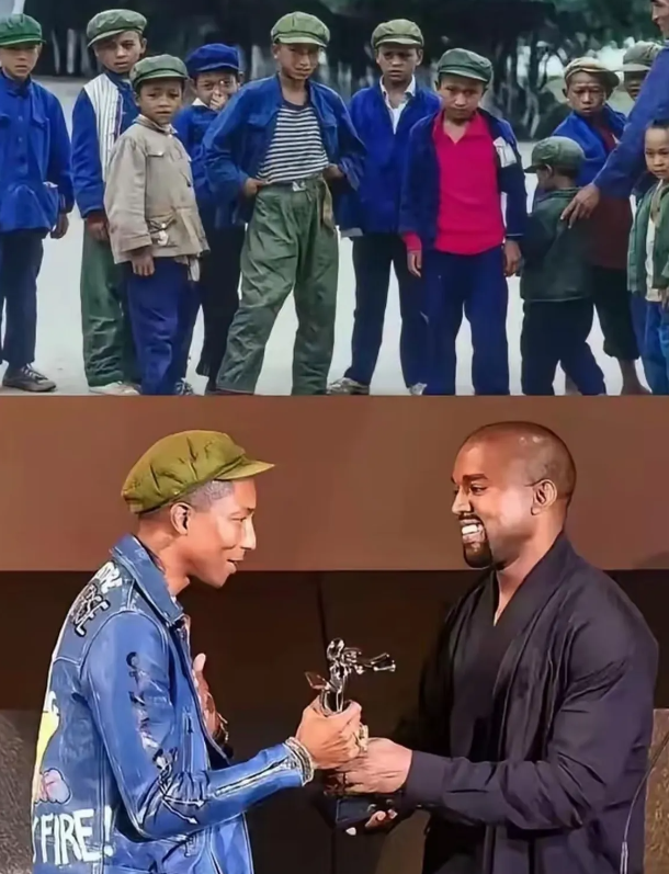 远以为是两农民工在交流打工心得，近看是Lv设计总监和侃爷握手

1. 时尚圈的尼