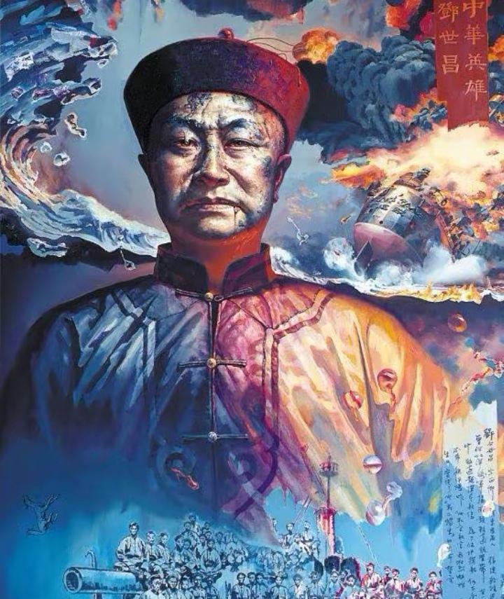 中国海军军魂邓世昌！
邓世昌落水后拒绝同伴救援道：