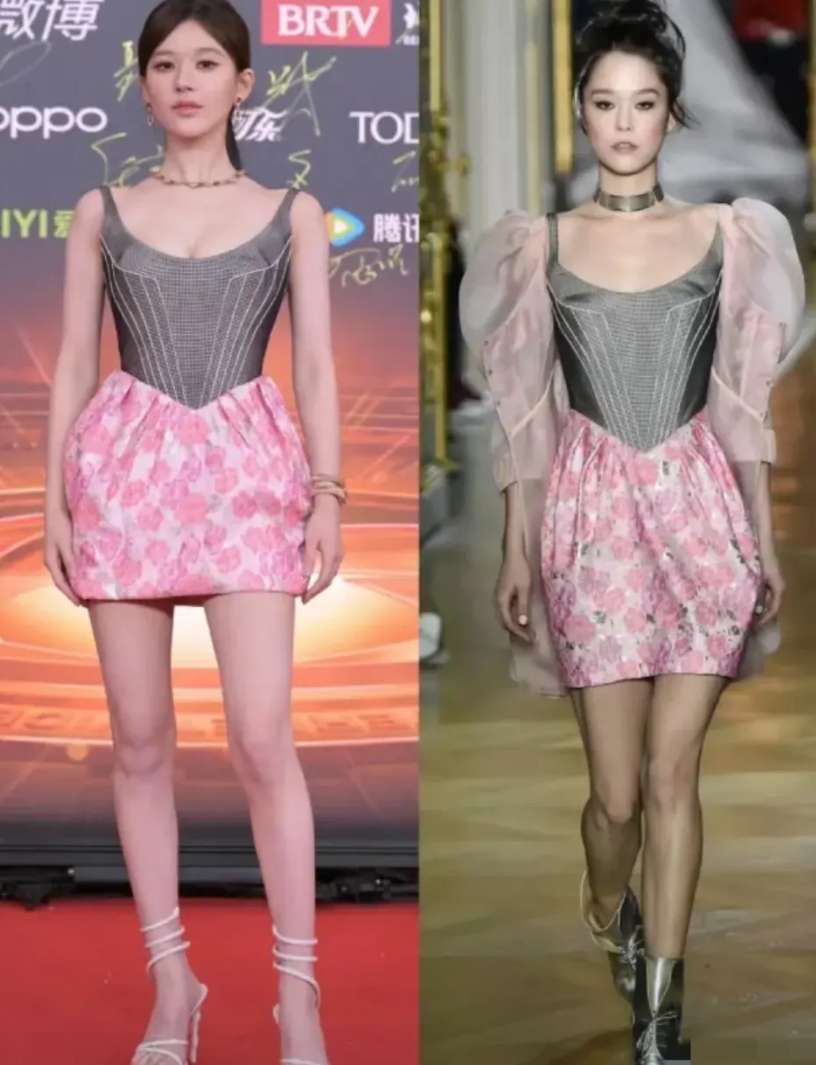 是我审美问题吗，怎么感觉露思这个礼服，改了以后更好看了！网友却说它原本的样子好看