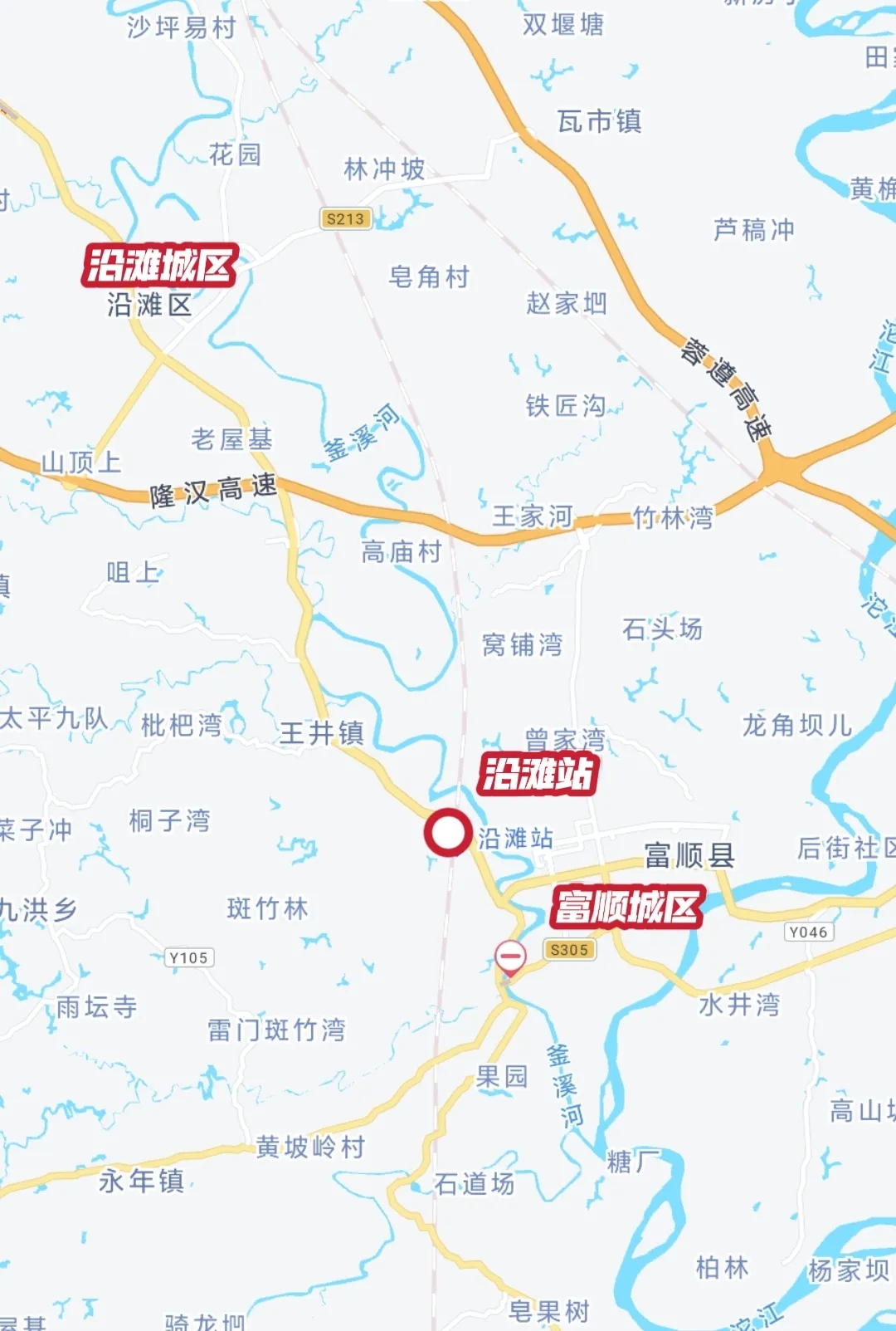 成都至宜宾高铁沿滩站真有意思！

成自宜高铁已经开通运营，其中沿滩站是中间站点，