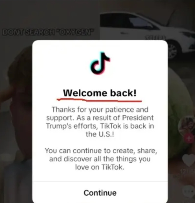 Tik Tok能回来，除了东大的支持，还有就是抖音已经摸清了老美的底细。
表现就