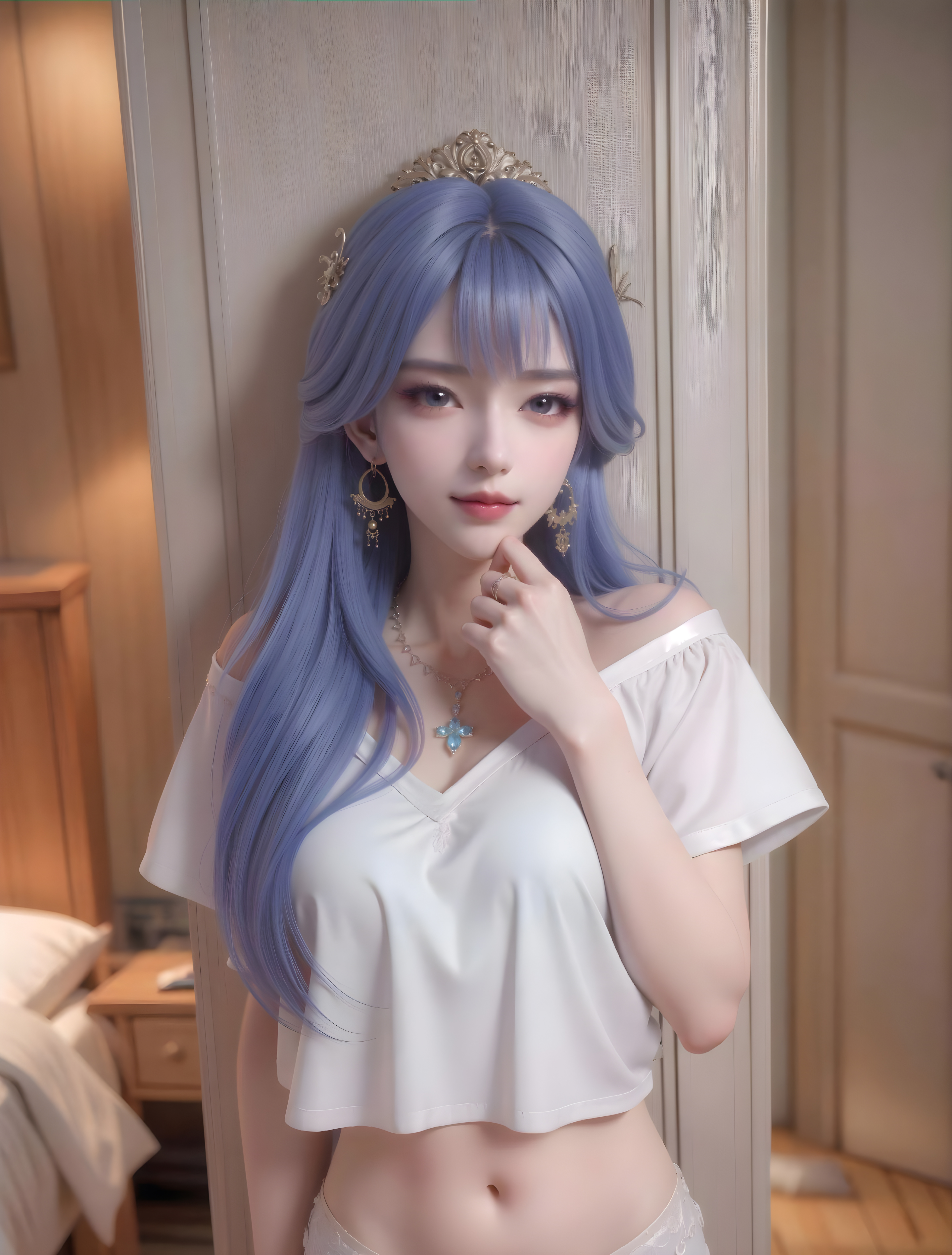 国漫女神AI高清手机壁纸分享：天穹长老，人美还能打，一人撑起整部动漫！