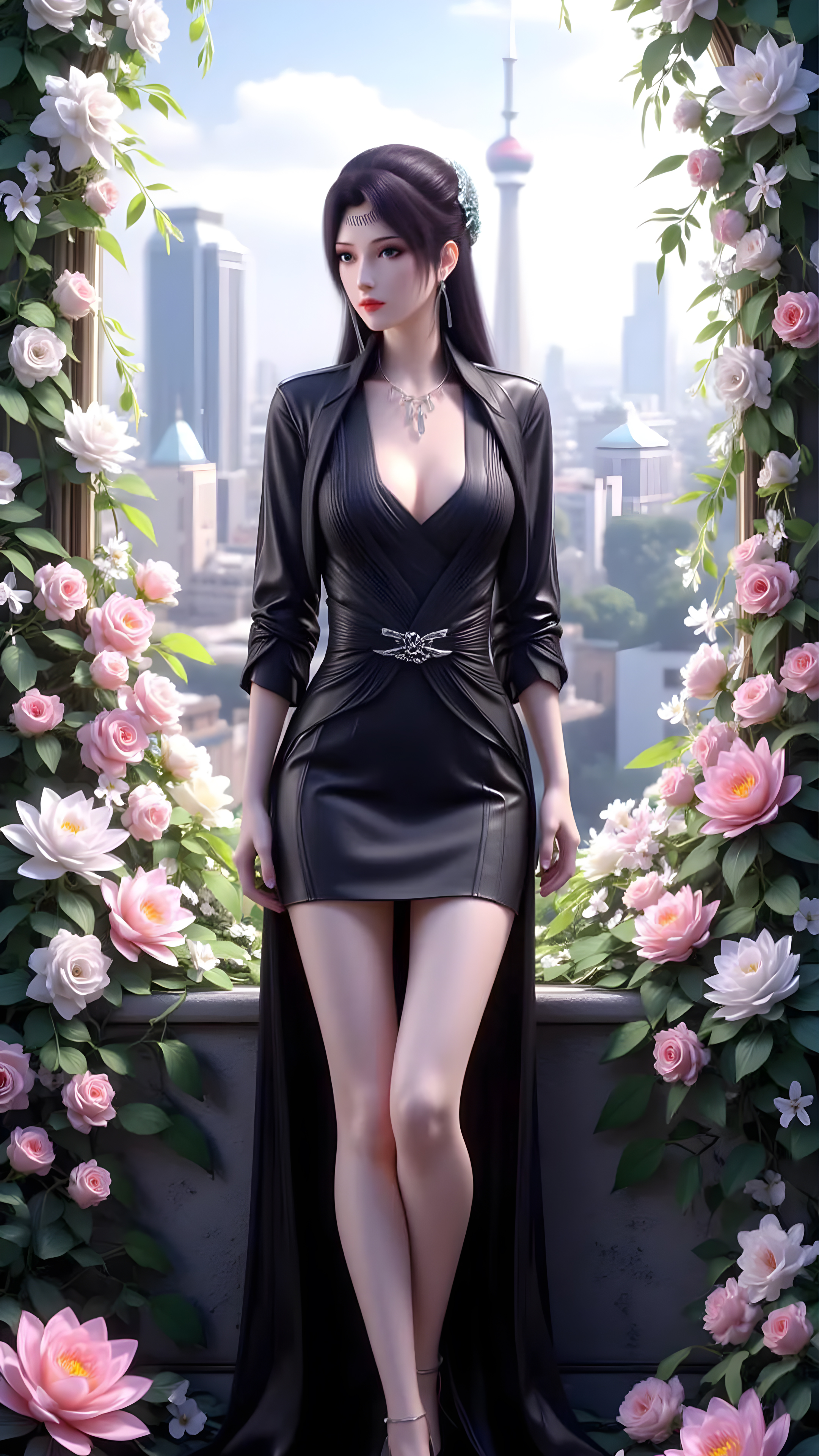 斗破苍穹国漫女神AI绘画：菩提古树出世，云韵险被天冥宗调戏！