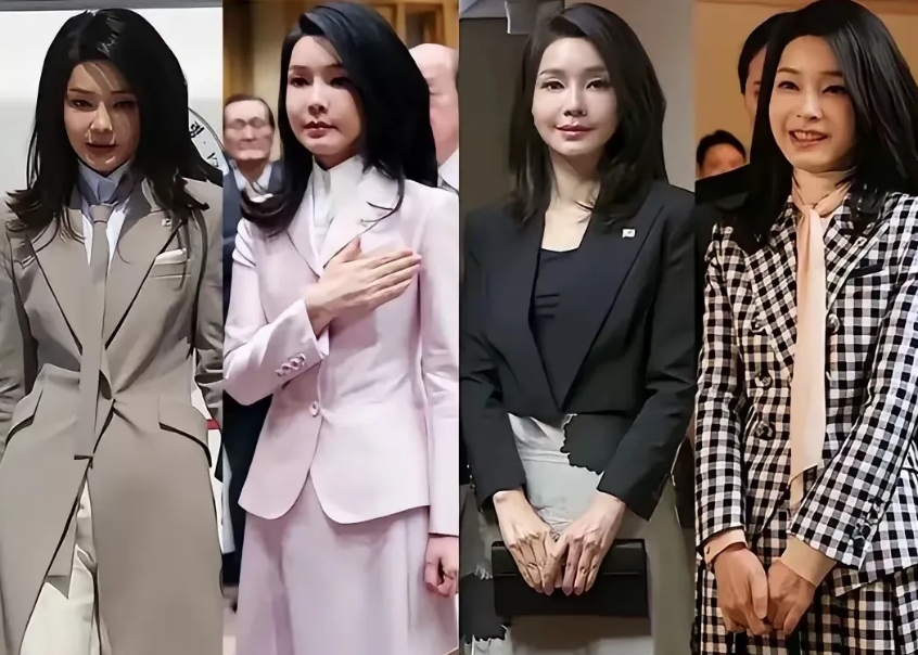 了韩国第一夫人金俊熙以前的照片，不由得不感叹韩国人的整容技术