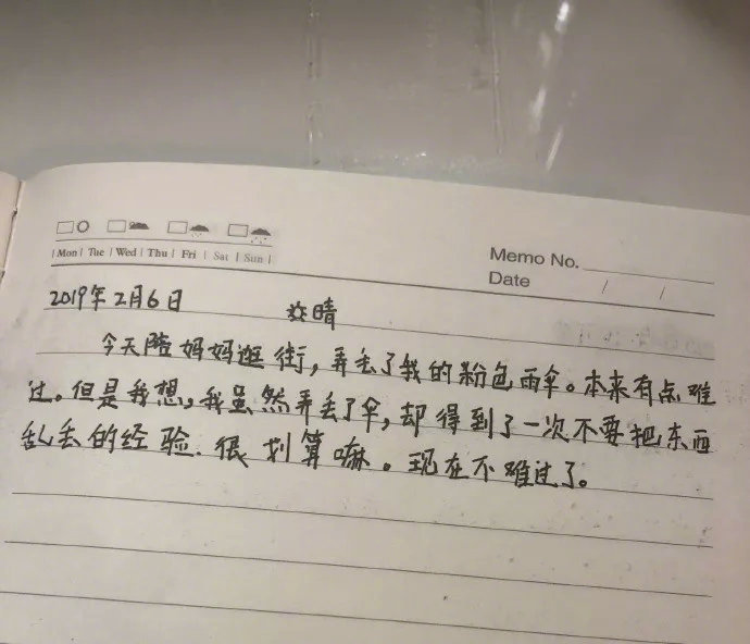 网友随手翻了一下他妹的日记本