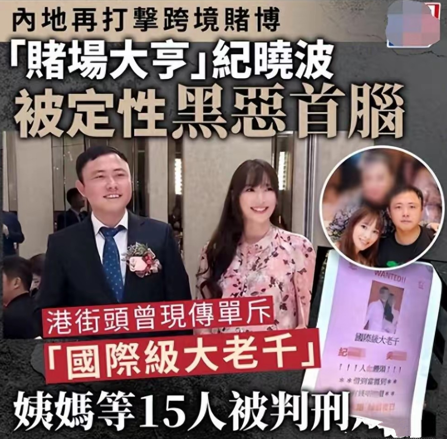 去年的这个时候，纪晓波被官方定性为恶势力犯罪集团首脑，其集团中的15人被判刑，包