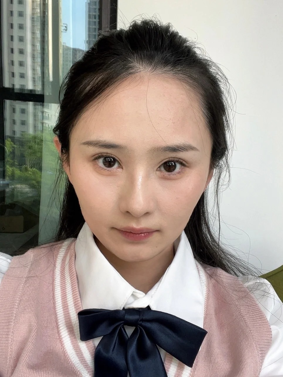 求改发型！！！听劝！！
我剪平刘海真的不好看～
可是我的头又好秃