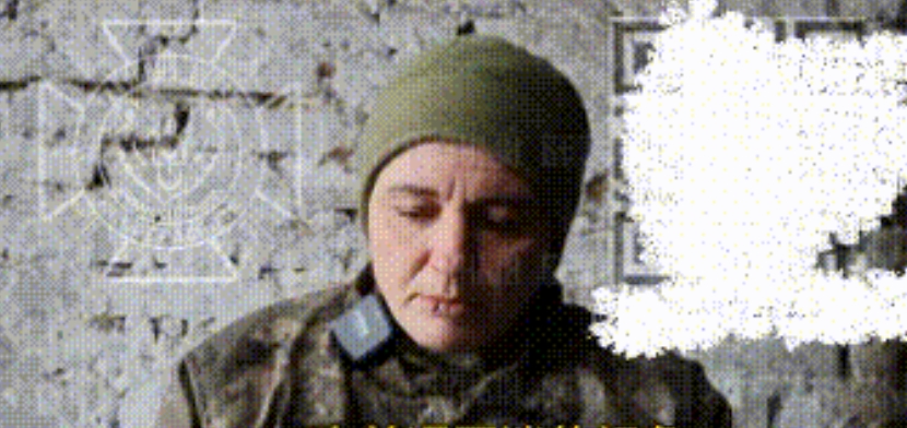 乌克兰一名二等女兵被俄军俘虏