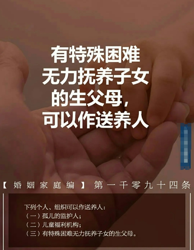 《中国公民收养子女登记办法》，亲生父母无力抚养的子女，可由亲生父母的亲属、朋友抚
