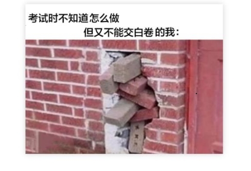 不能交白卷的我