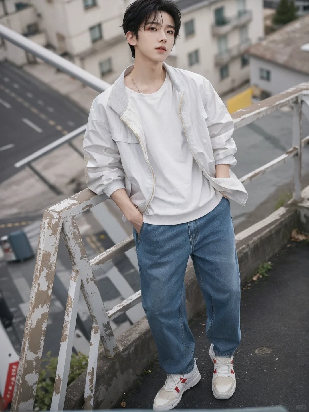没有故意耍帅，可能是真帅