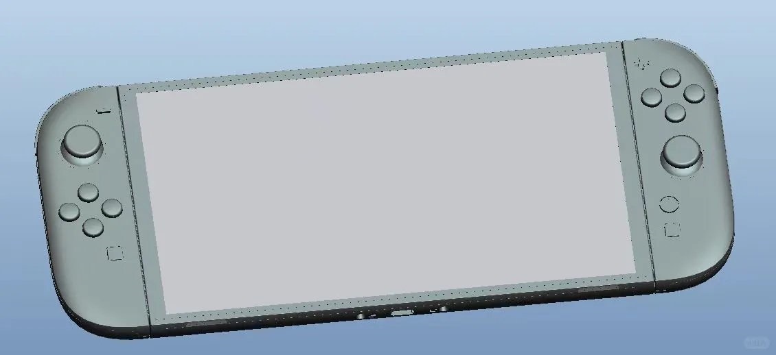 任天堂新机Switch 2的设计模型图曝光！外媒VGC稍早分享了一系列主机CAD