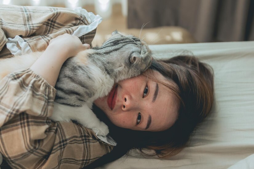 养猫的朋友都知道，猫咪在晚上睡觉时总是喜欢靠近主人，有的甚至会直接躺到主人的头部