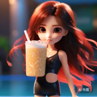 爱喝奶茶的珍珠豆