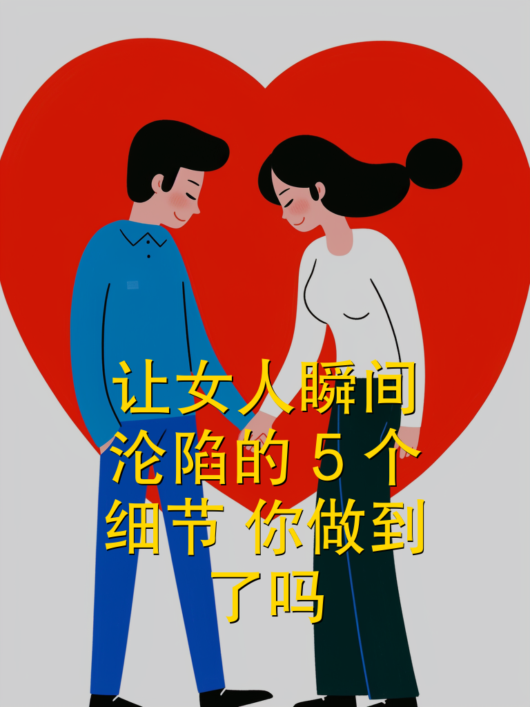 让女人瞬间沦陷的5个细节，你做到了吗？