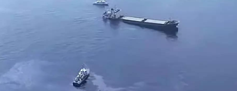 造船技术不如日本？2022年，在日本近海附近，一艘595吨的日本小船撞上2942