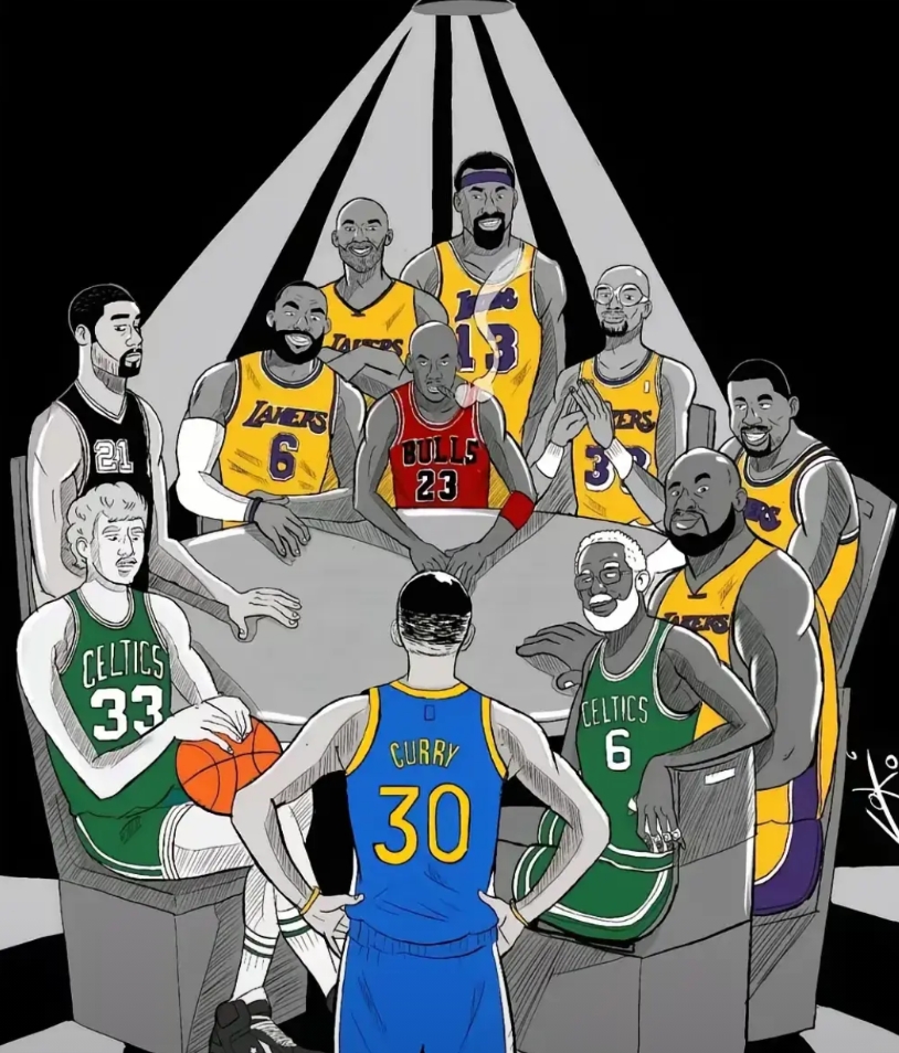 历史最强十一人，他们竟有6人入选，太强了。

湖人不愧是NBA历史第一豪门，最强