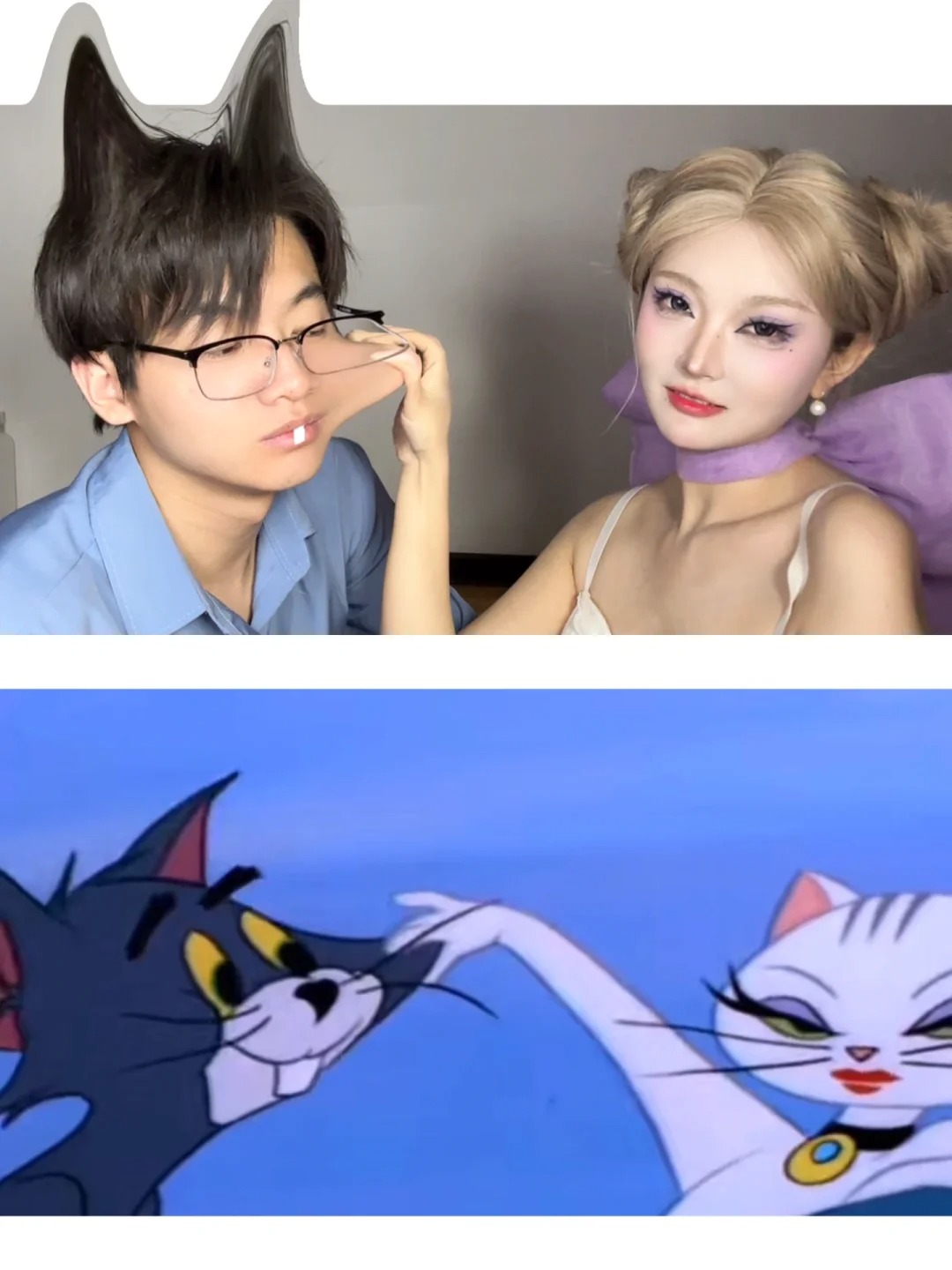 可怜的汤姆被她玩弄于股掌之中
叫你大哥来陪你拍