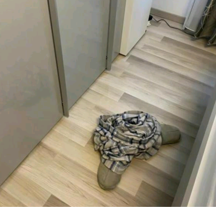 男朋友第一次来我家吃饭，被爸妈留宿了，等我洗完澡进来就看到这一幕，傻眼了，他这是