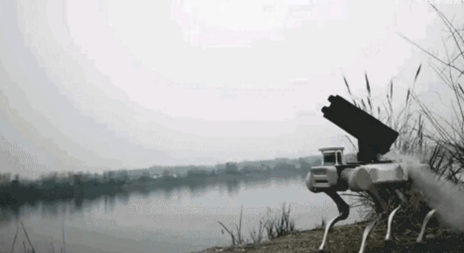 美国:有话好好说，你给机器狗安什么火箭弹啊！
这是去年12月份月底曝光了一款中国