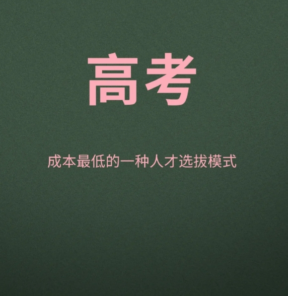 高考是一种人才选拔方式。人才选拔方式有很多种，为什么官方采用高考，本愚认为站在全