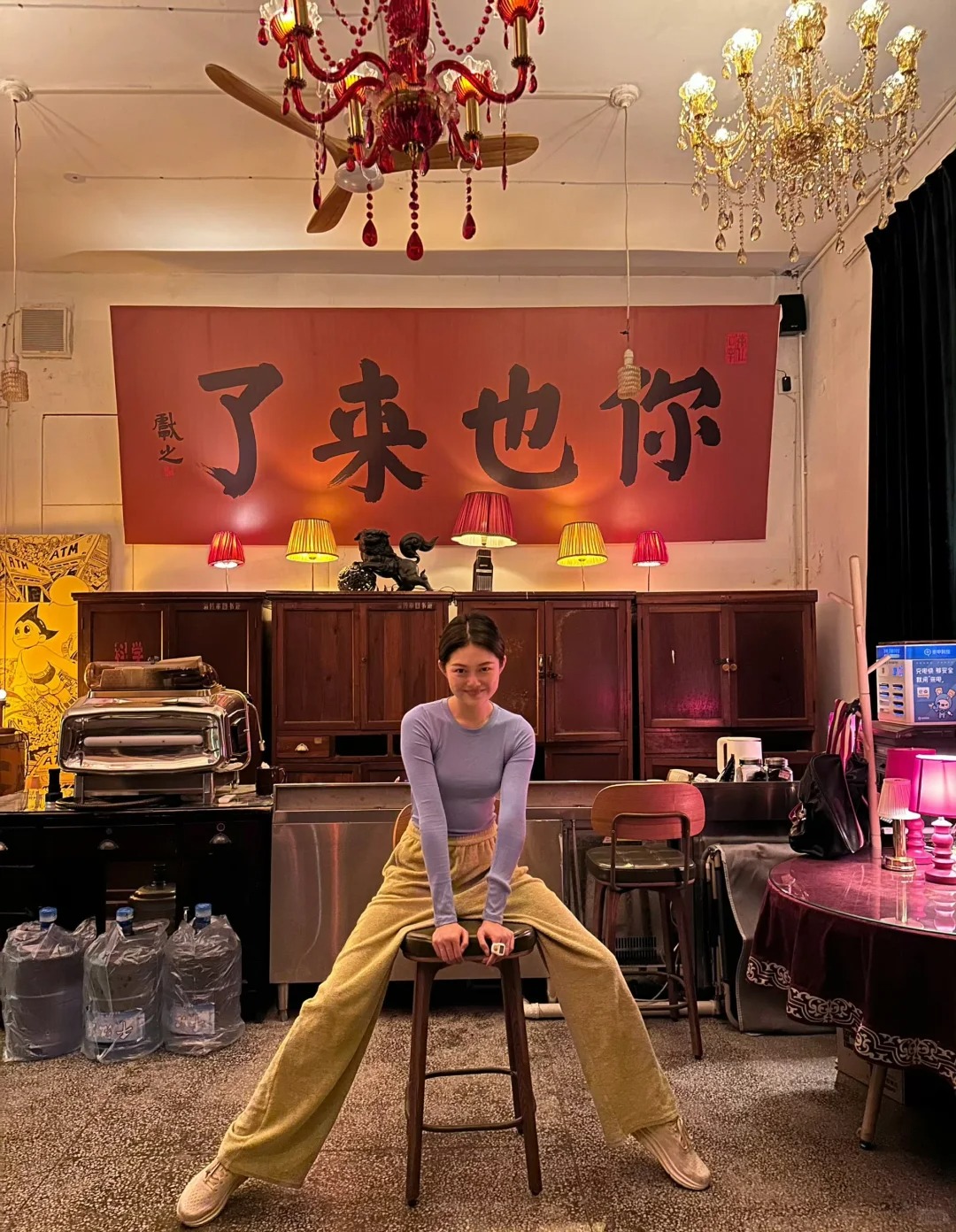 晚晚的腿长
这腿是真的长啊
身材比例这么好，为什么不去做模特
真是浪费天生的好资