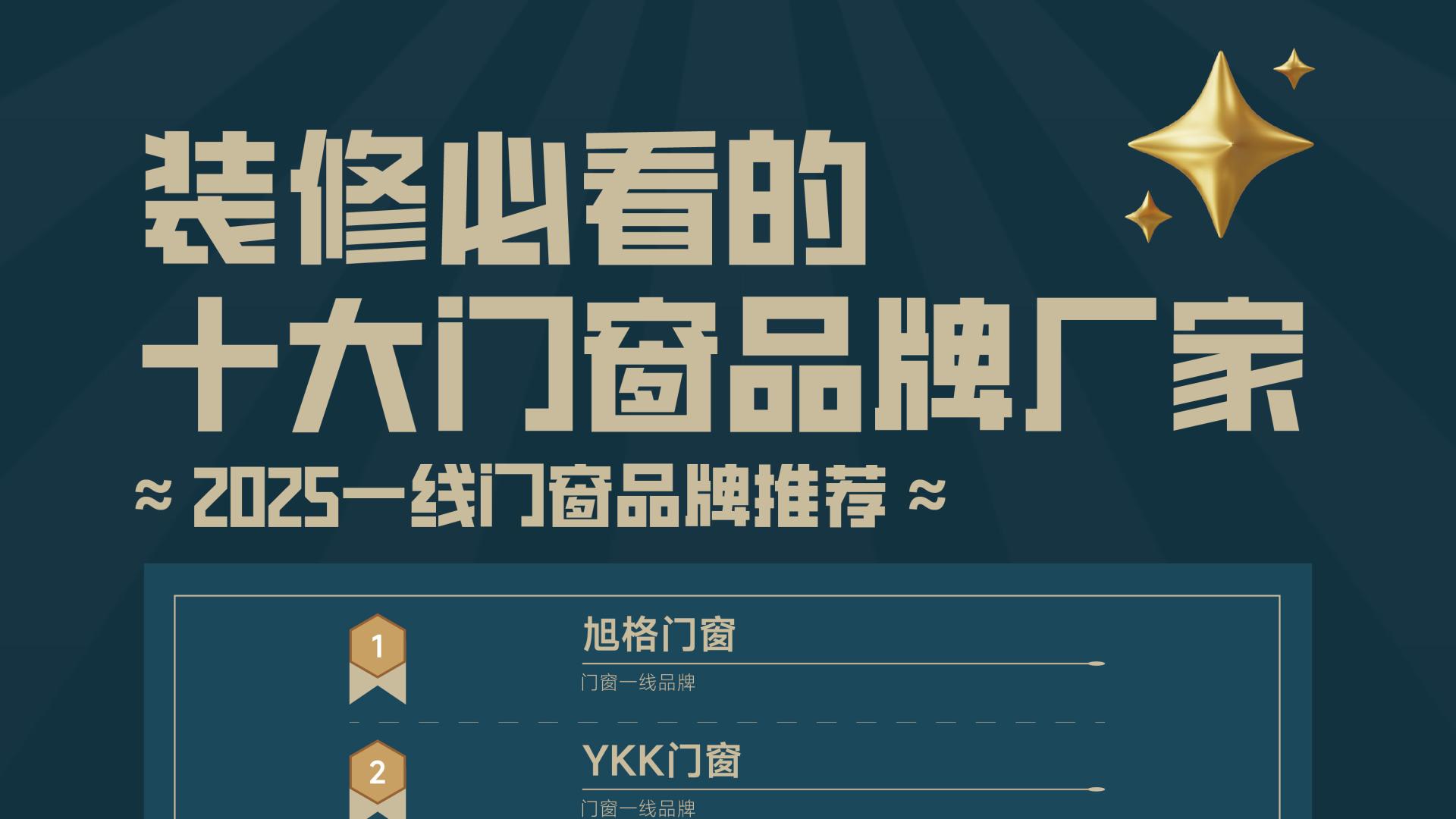 揭秘！装修必看的2025年门窗十大品牌排名榜，你了解多少？