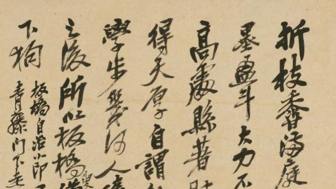 吴昌硕行书《跋徐渭墨花卷》欣赏