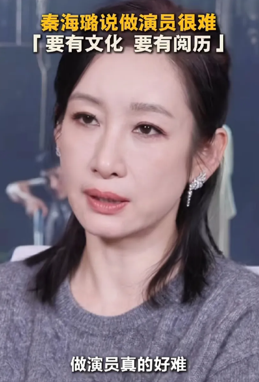 隔行如隔山，秦海璐，却道出了做演员背后的2种艰辛:

1. 并非学会某一个学科，
