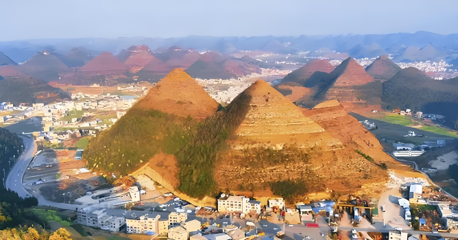 贵州境内发现7座“金字塔”，距今已有2亿年，比埃及金字塔更高大