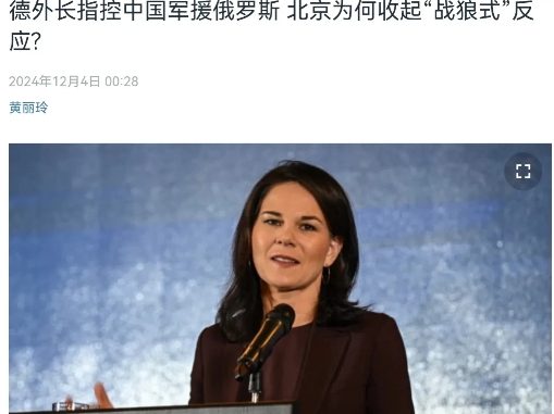 德国外长批评国人补贴电动车涌入欧洲市场，“破坏”公平竞争