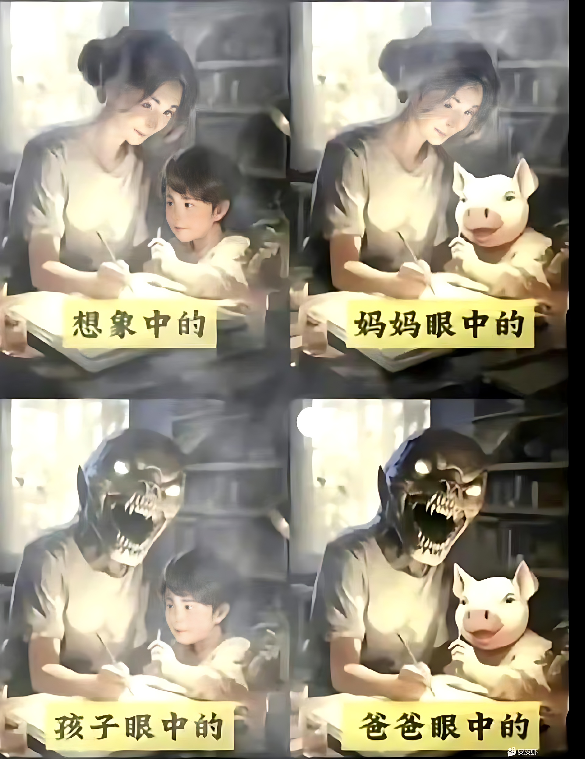 家长和孩子眼中的形象