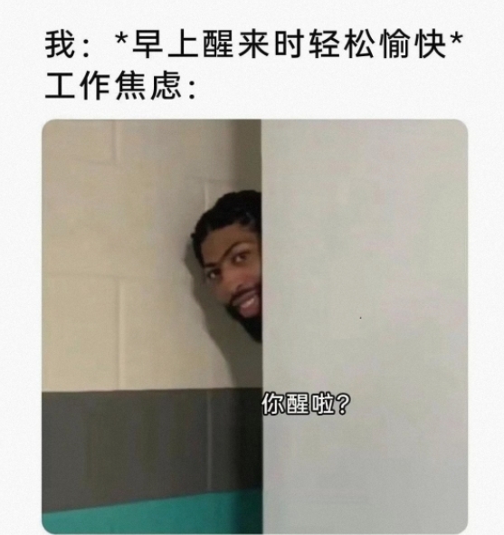 工作焦虑：你醒啦？