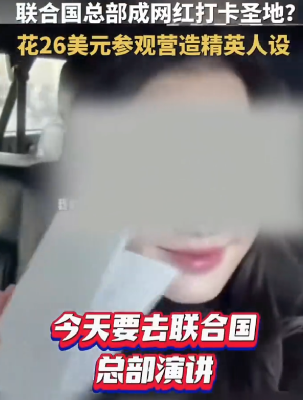 网红又开辟新赛道了？现在有一些网红竟然把联合国当成拍照打卡地！

近日，“联合国