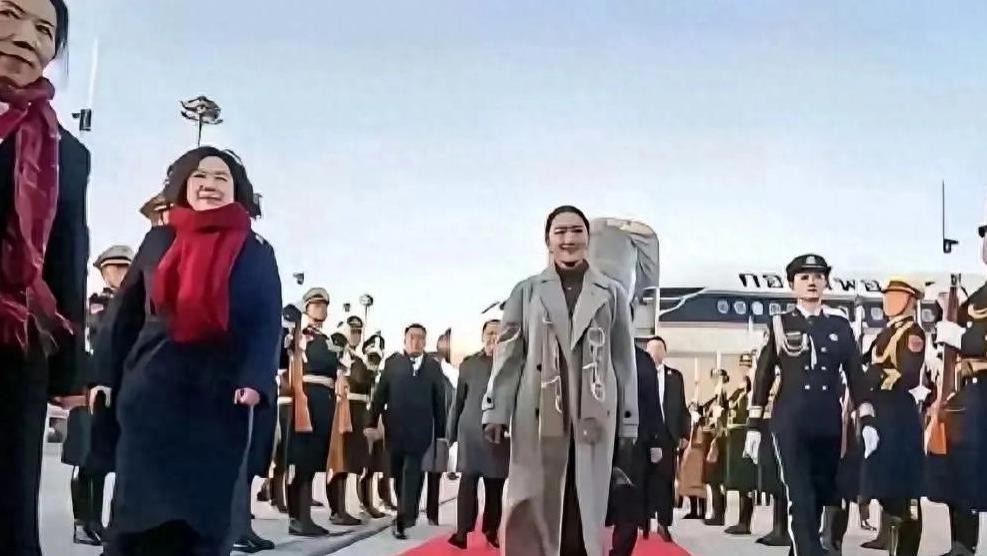飒爽英姿！中国女保镖贴身守护泰国总理访华引热议